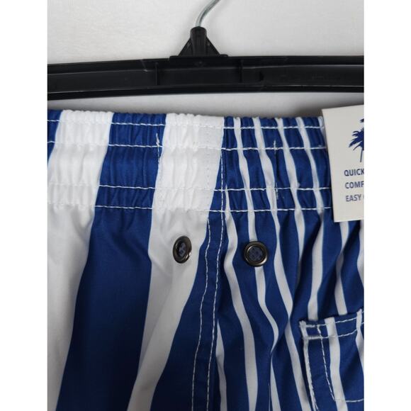 Trunks Surf & Swim Co. Men's Sano Stripe Blocked 6" Swim Short Blue Small NWT - Picture 7 of 8